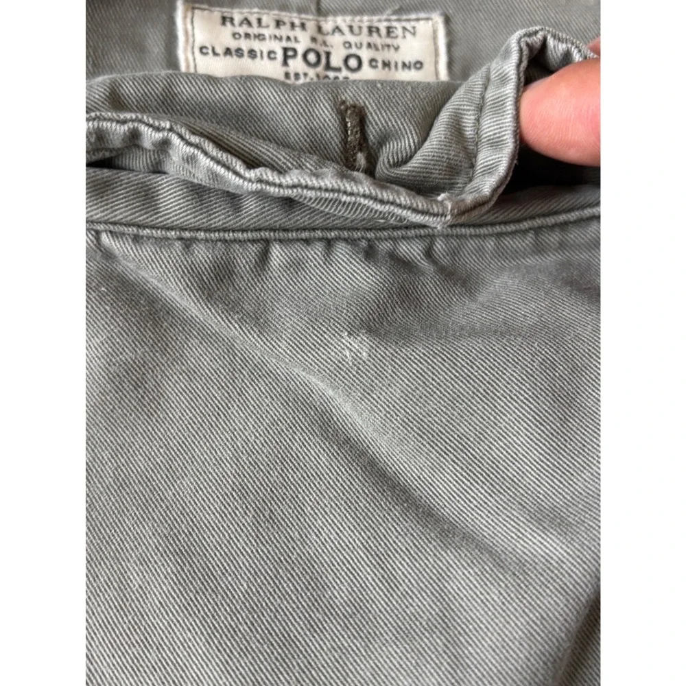 Polo Ralph Lauren Mens Cargo Shorts Size 42 Green Cotton Twill Utility Relaxed